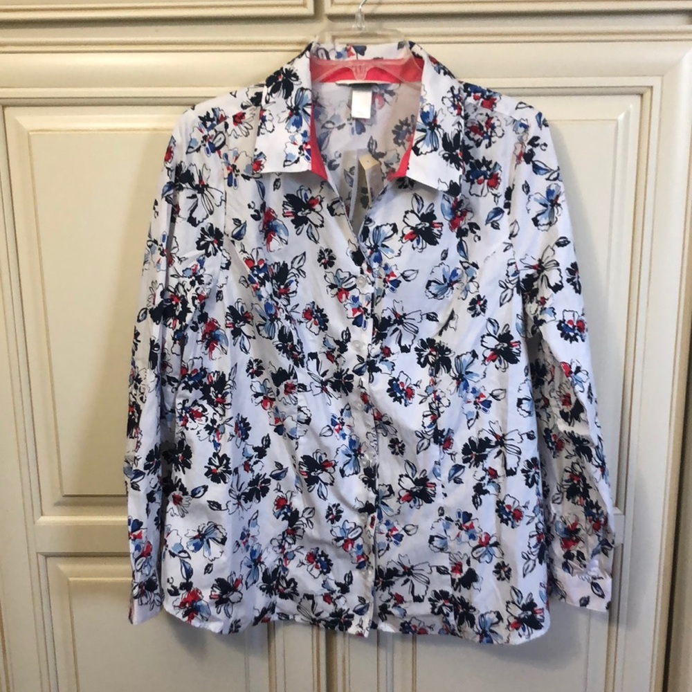 Women’s Floral Button-Up Shirt